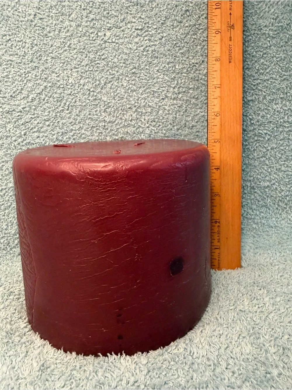 Vintage Partylite Mulberry 3-wick Pillar Candle 6